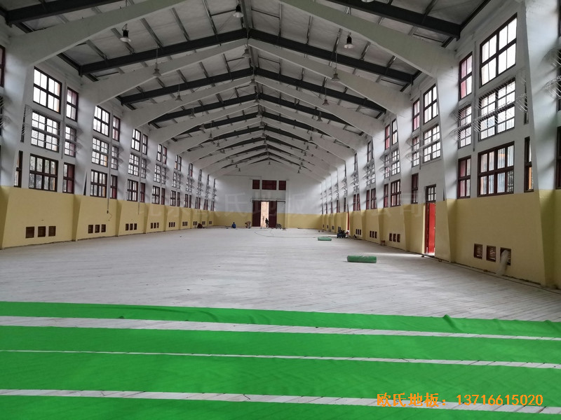 福建中国女排中国队训练基地排球场馆运动地板施工案例3